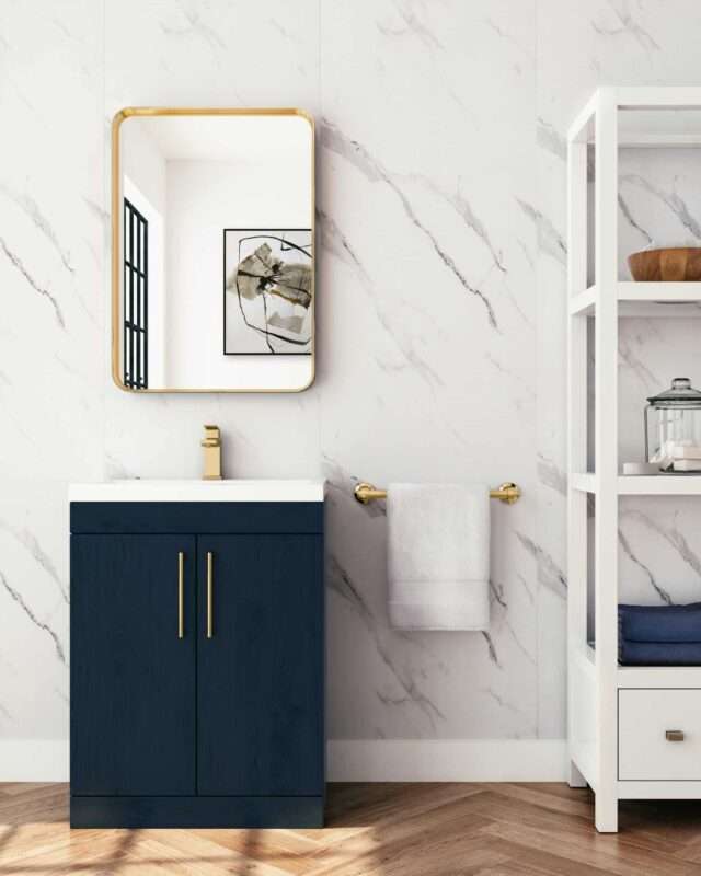 Carrara marble shower panels