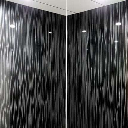 black string shower panels