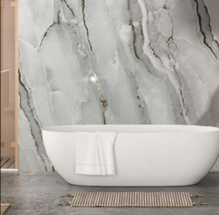 Gold Grey Marble Shower Panels