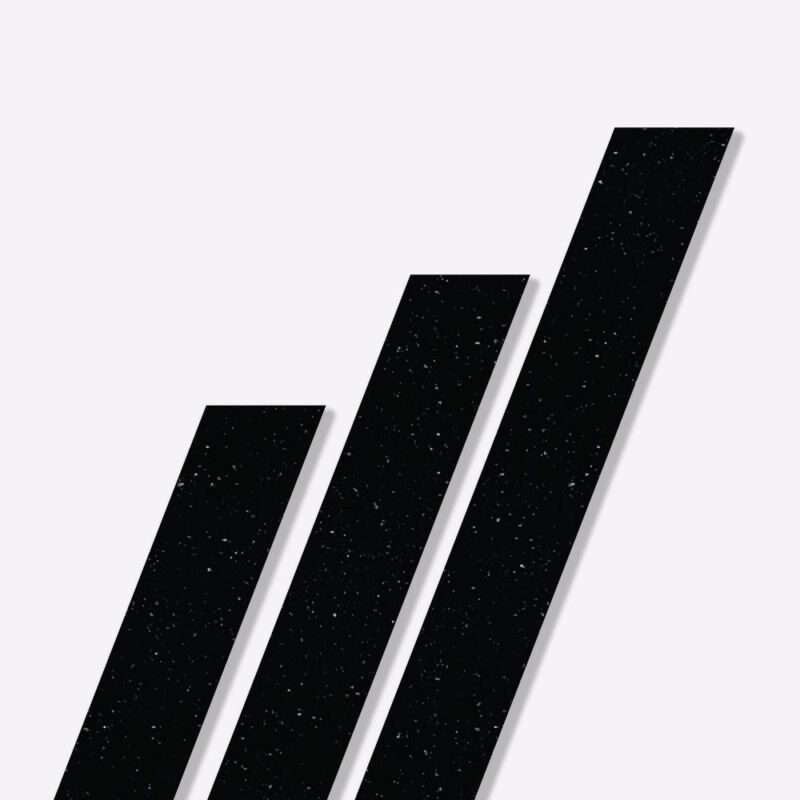 Black Sparkle Laminate Edging Strip 1.2m Used for Kitchen Worktops