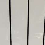 white gloss black strip shower panels