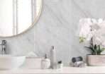 light grey marble shower panels