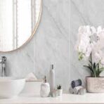 light grey marble shower panels