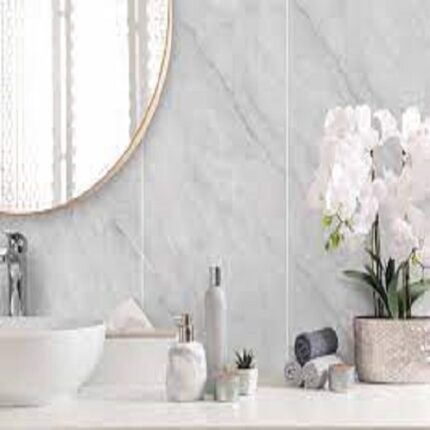 light grey marble shower panels