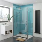 aqua blue shower panels